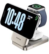 MOMAX MagSafe-Compatible 3-in-1 Magnetic Wireless Charging Station for Multiple Devices - Qi2 Cer...