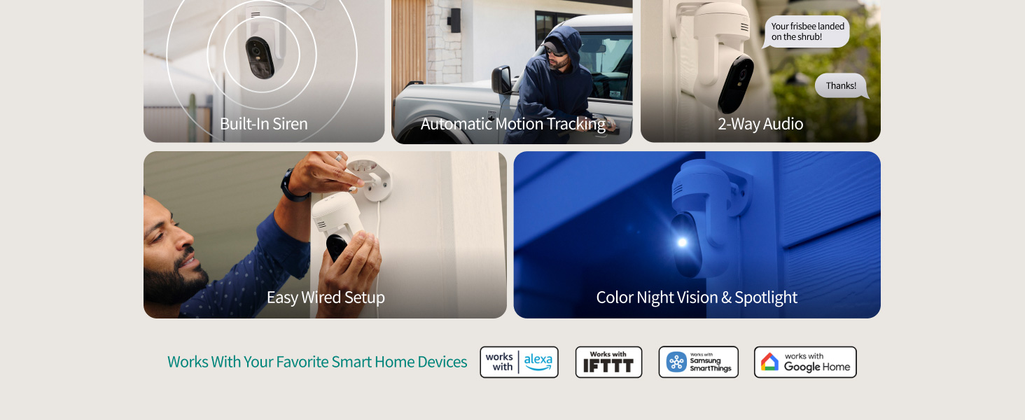 Essential Pan Tilt Outdoor Camera