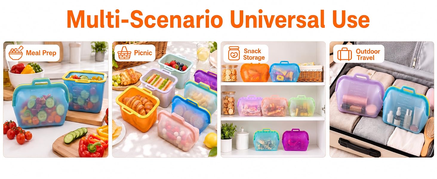Food grade silicone bags