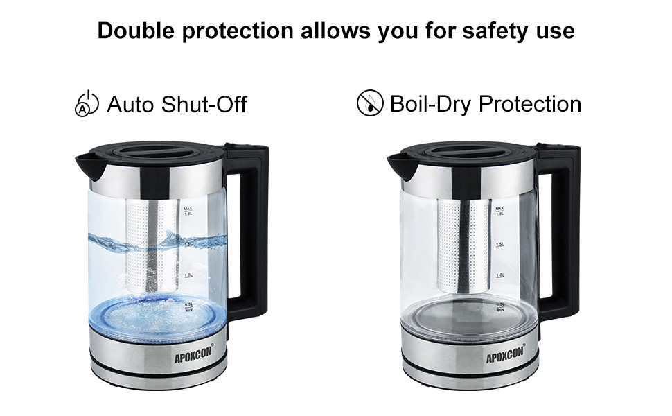 auto shut off and boil dry protection