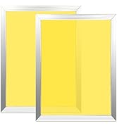 Caydo 2 Pieces Dry Sift Screen Set, 10 x 14 Inch Aluminum Screen Printing Frame with 305 Yellow M...