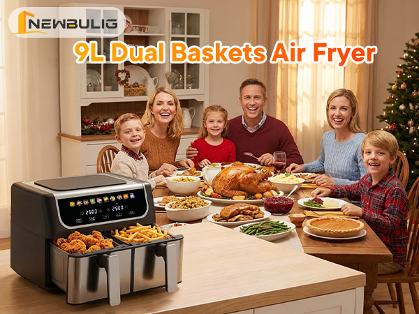 NEWBULIG 9L Dual Zone Air Fryer
