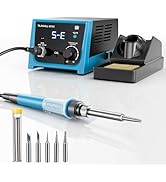 Tilswall Soldering Station, Fast Preheating Digital Display Soldering Station Kit with Precision ...