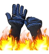 BBQ Gloves, Oven Gloves Original 2 Pack1472? Extreme Heat Resistant, Grilling Gloves Silicone Non...
