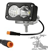 Electric Bike Headlight, Ebike Front Light for Ridstar Q20/Q20 Lite/Q20 Pro | 6000-6500K White Hi...