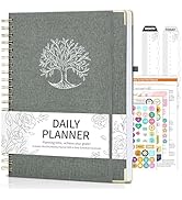 Ospelelf Spiral Bound Undated Daily Planner Weekly &amp; Monthly Planner 8.5 x 11 School Planner 2024...