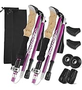 COVACURE Hiking Poles - Aluminum Alloy 7075 Trekking Poles Collapsible with Telescopic,Lightweigh...