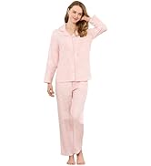 HEARTNICE Women's 100% Cotton Long Sleeve Pajama Set, 2-Piece Cozy Flannel Print PJs Button Up La...