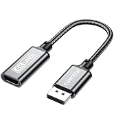 Cuntech 4K@60Hz DisplayPort to HDMI Adapter, DisplayPort Male to HDMI Female Adapter Compatible w...