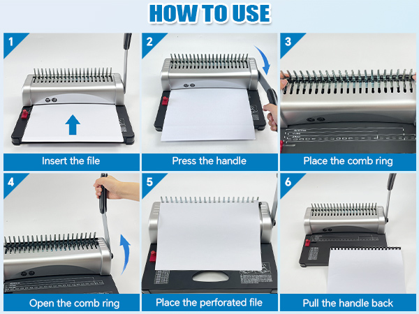 Binding Machine with Starter Combs
