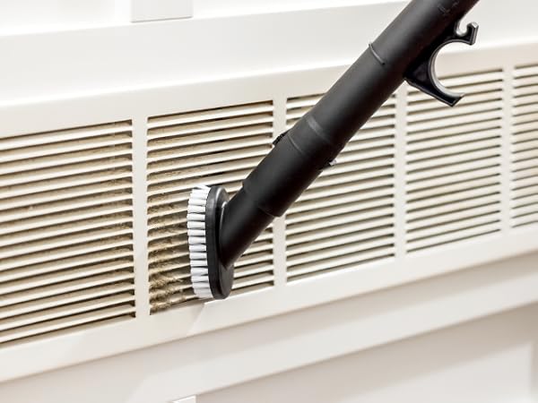 Clean pet hair, dust and debris in hard-to-reach places.