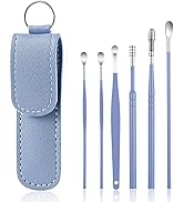 Ear Wax Removal Kit,Ear Cleaner: 6 Pcs Mini Portable Ear Scope with Stainless Steel 360° Spiral E...