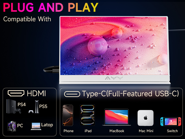 portable monitor,portable monitor for laptop,portable gaming monitor,15.6inch portable monitor