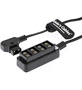 Alvin's Cables D-tap Splitter Cable D-tap Male to 4 Port Dtap Female Power Supply for V-Mount Cam...