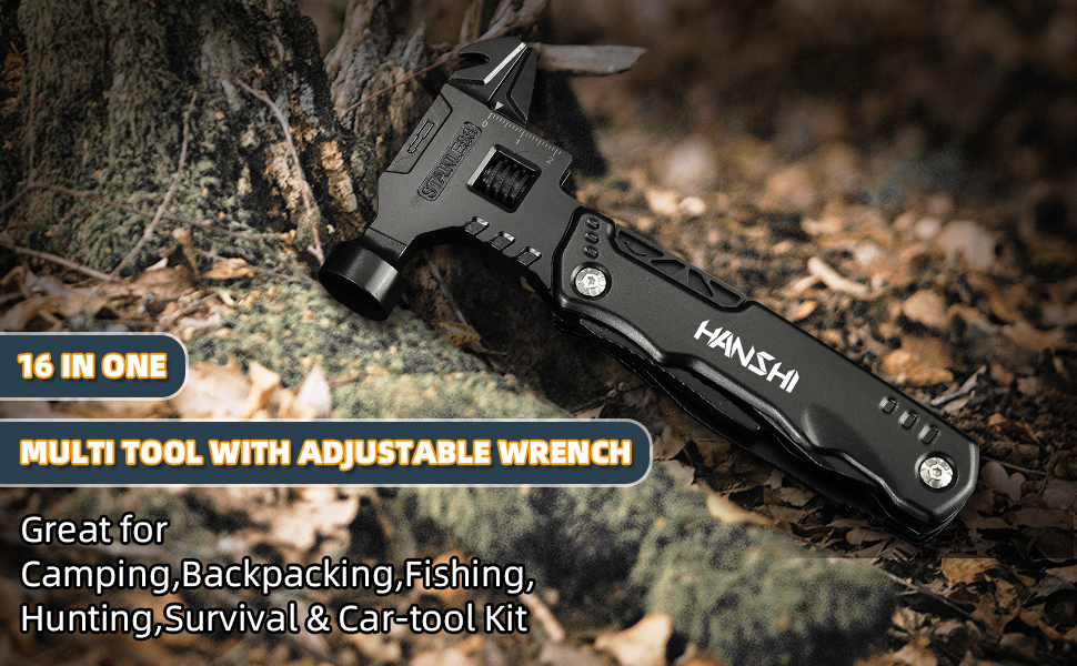 multitool with adjustable wrench