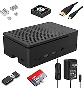 [20W 5V 4A] Raspberry Pi 4 Case, iUniker 20W 5V 4A USB C Raspberry Pi 4 Power Supply with Switch ...