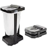 Premium Heavy-Duty Collapsible Trash Bag Holder with Reinforced Legs and Bonus Inner Storage Comp...