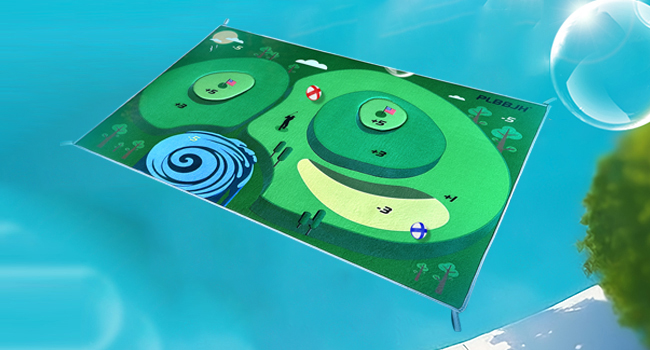 floating golf green for pool