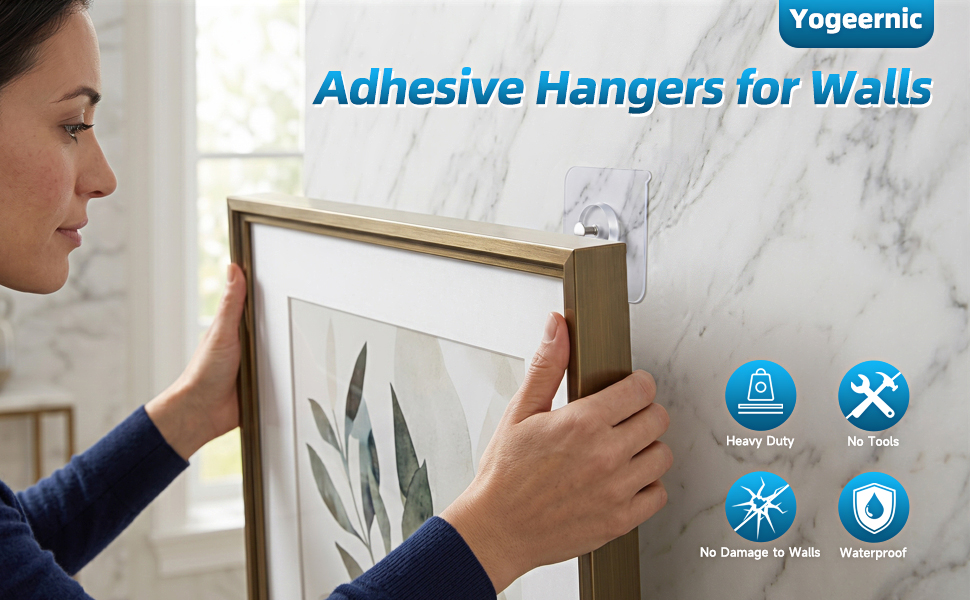 Adhesive wall hooks