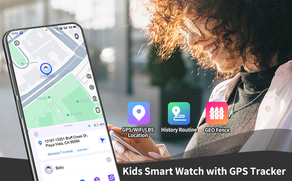 kids gps tracker watch