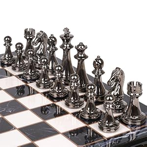 Metal Chess Set for Adults and Kids