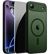 LWLFEKA Magnetic for iPhone 17 Air Case with Privacy Screen Protectors &amp; Camera Cover, Compatible...