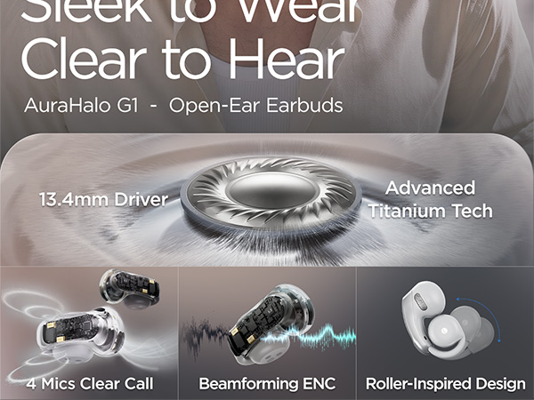 open ear clip-on earbuds