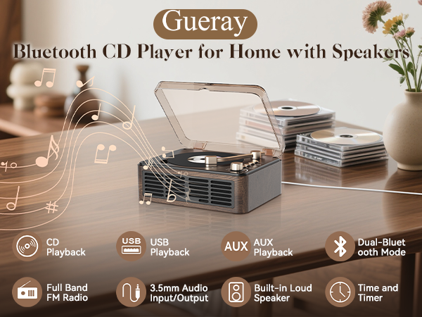 cd player record player