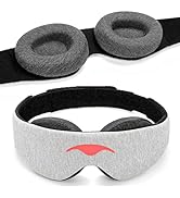 Manta Sleep Mask - 100% Light Blocking Eye Mask, Zero Eye Pressure, Comfortable & Adjustable Slee...