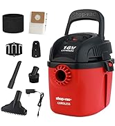 Shop-Vac Cordless 1 Gallon Wet/Dry Shop Vac, 16-Volt Lithium Rechargeable Portable Compact Vacuum...