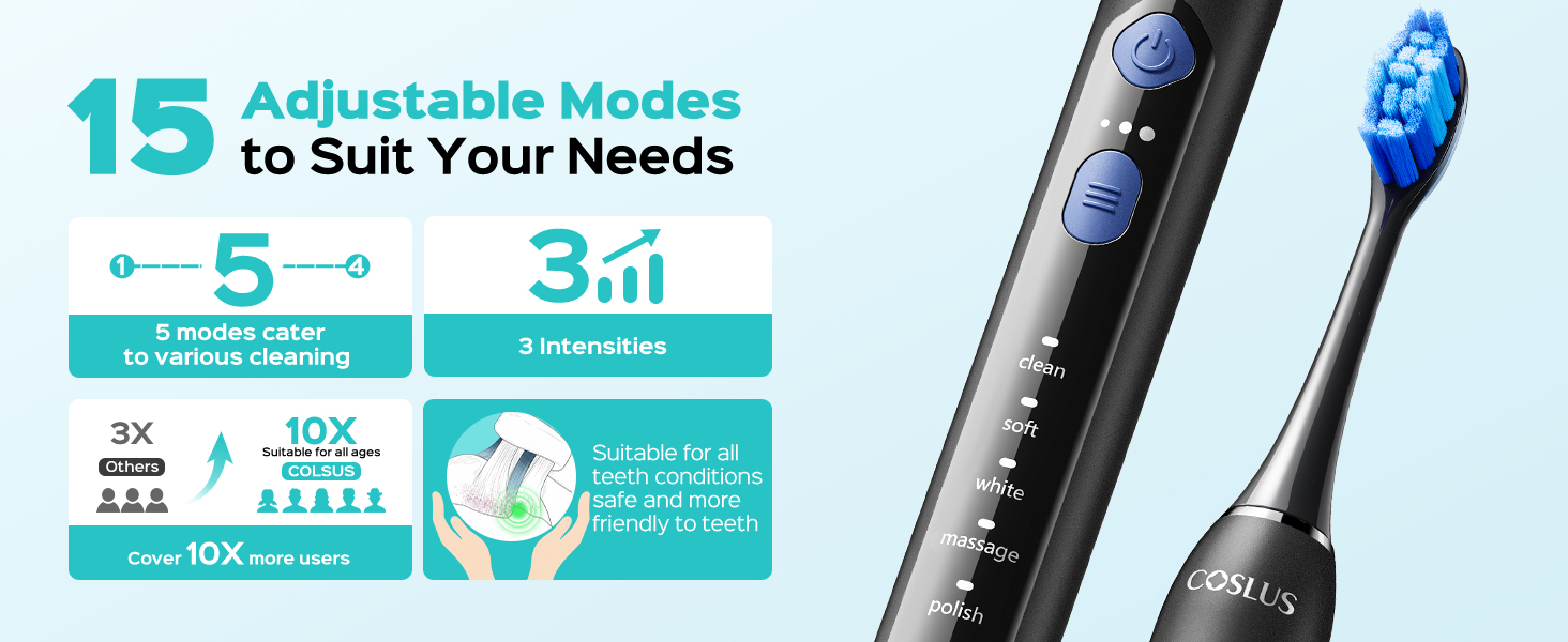 Electric Sonic Ultrasonic Toothbrush Adults Kids Cepillo de dientes ultrasónico eléctrico sónico