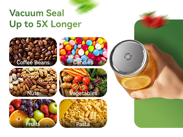 Vacuum Seal-Up to 5X Longer