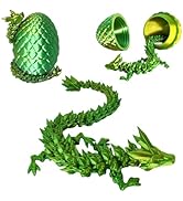 YANZHE 3D Printed Dragon Egg, 3D Printed Articulated Dragon Eggs with Dragon Inside, Crystal Drag...