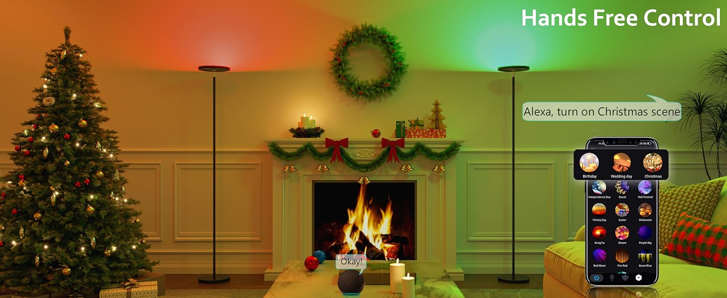 voice control floor lamp