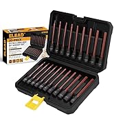 ELEAD 20-Piece 3/8 Inch Drive Extra-Long Allen Hex Bit Socket Set: S2 Steel, Standard SAE &amp; Metri...