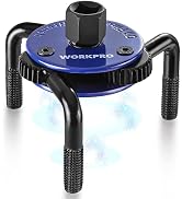 WORKPRO Magnetic Adjustable Oil Filter Wrench, Universal 3-Jaw Removal Tool 3"–5" (76–130mm), Aut...
