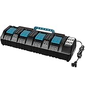 4 Port Battery Charger DC18SF for Makita 14.4V-18V Lithium Batteries BL1850 BL1830 BL1840 BL1860 ...