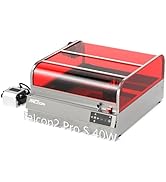 Creality Falcon2 Pro S 40W Laser Engraver, 600mm/s High Speed Laser Cutter with Air Assist, Dual ...