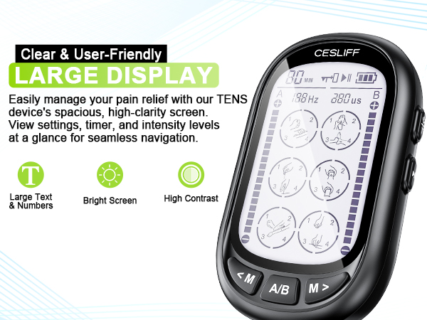 dual channel tens ems unit 24 36 levels electric stimulator physical therapy