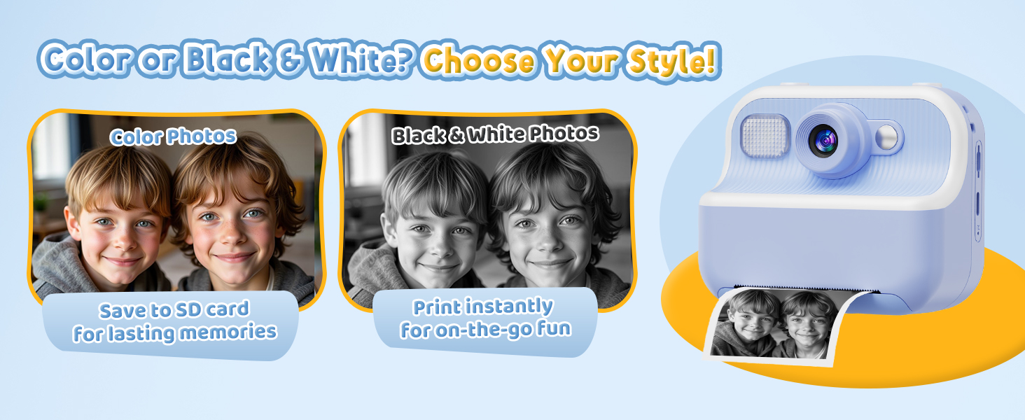 instant print camera for kids