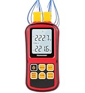 Digital Thermometer Pyrometer -400°F ~ 3200°F (-250°C ~ 1700°C), Professional Thermocouple Lab Th...