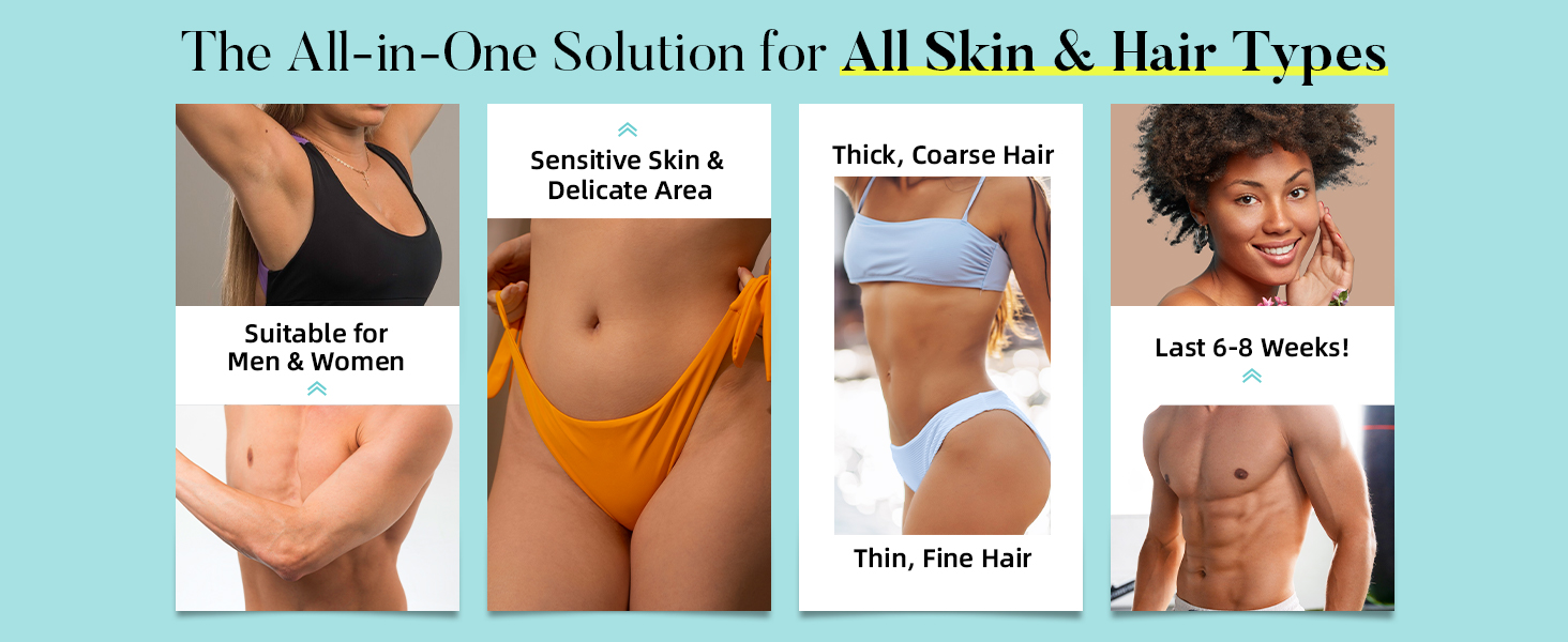 Suitable for all hair types &amp;amp; sensitive areas