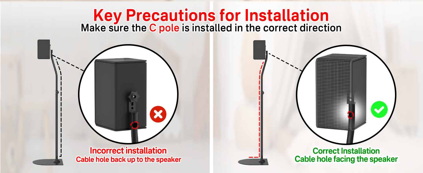 Speaker Stands Pair for Vizio Speaker