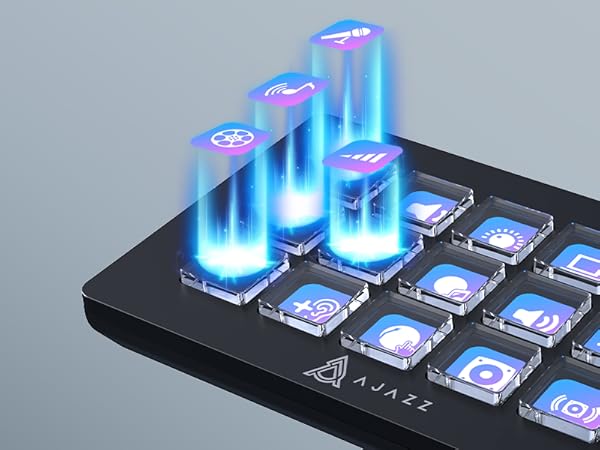 AKP153 Stream Controller Keypad with Customizable Icons