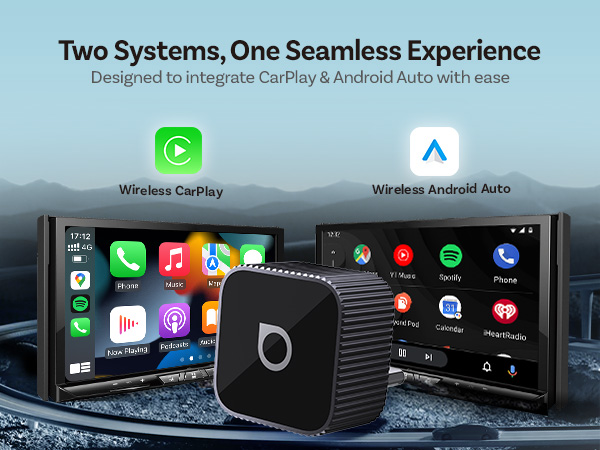 2-in-1 Wireless CarPlay &amp;amp; Android Auto Adapter