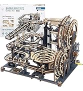 ROKR 3D Wooden Puzzles for Adults Marble Run Model Building Kit(LGA01 Marble Night City)
