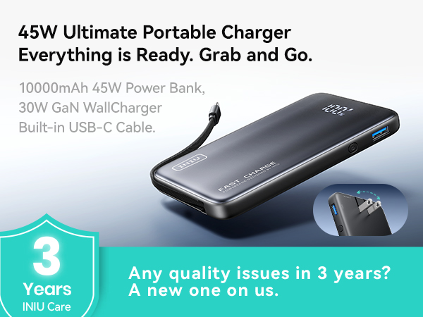 45W 3-IN-1 Portable Charger