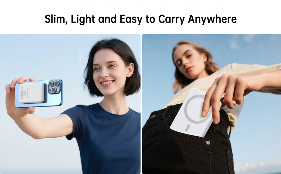 5000mAh Magnetic Portable Charger