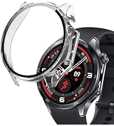 (1 Pack) Orzero Watch Case Compatible for OnePlus Watch 3, Protective PC Frame Face Cover Built-i...
