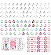 128 pcs Star Hair Clips Cute Hair Clips for Girls Y2k Colorful Cute Barrettes for Women Girls Pink